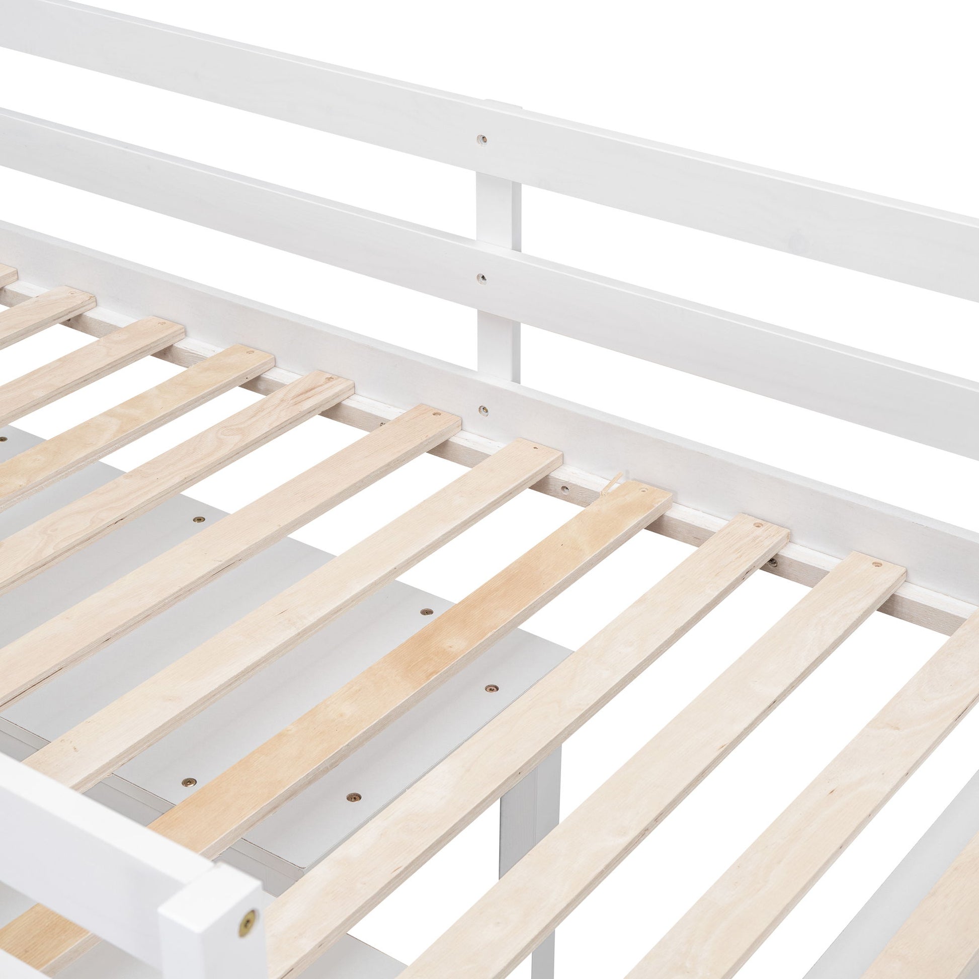 Loft Bed With Retractable Writing Desk And 4 Drawers, With Lateral Portable Desk And Shelves - The Sleep Loft - Online Mattress Showroom NYC
