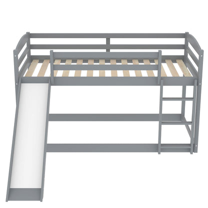 Durable Bunk Bed With Convertible Slide And Ladder - The Sleep Loft - Online Mattress Showroom NYC