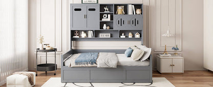 Daybed With All-In-One Cabinet And Shelf - The Sleep Loft - Online Mattress Showroom NYC