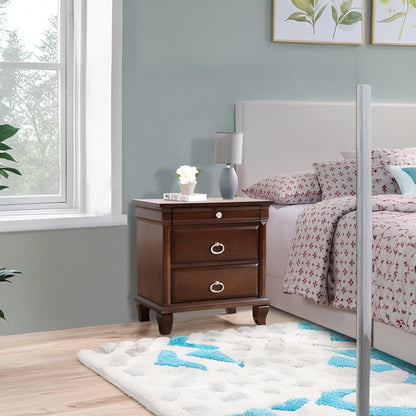 Triton - Nightstand - Cappuccino - The Sleep Loft - Online Mattress Showroom NYC
