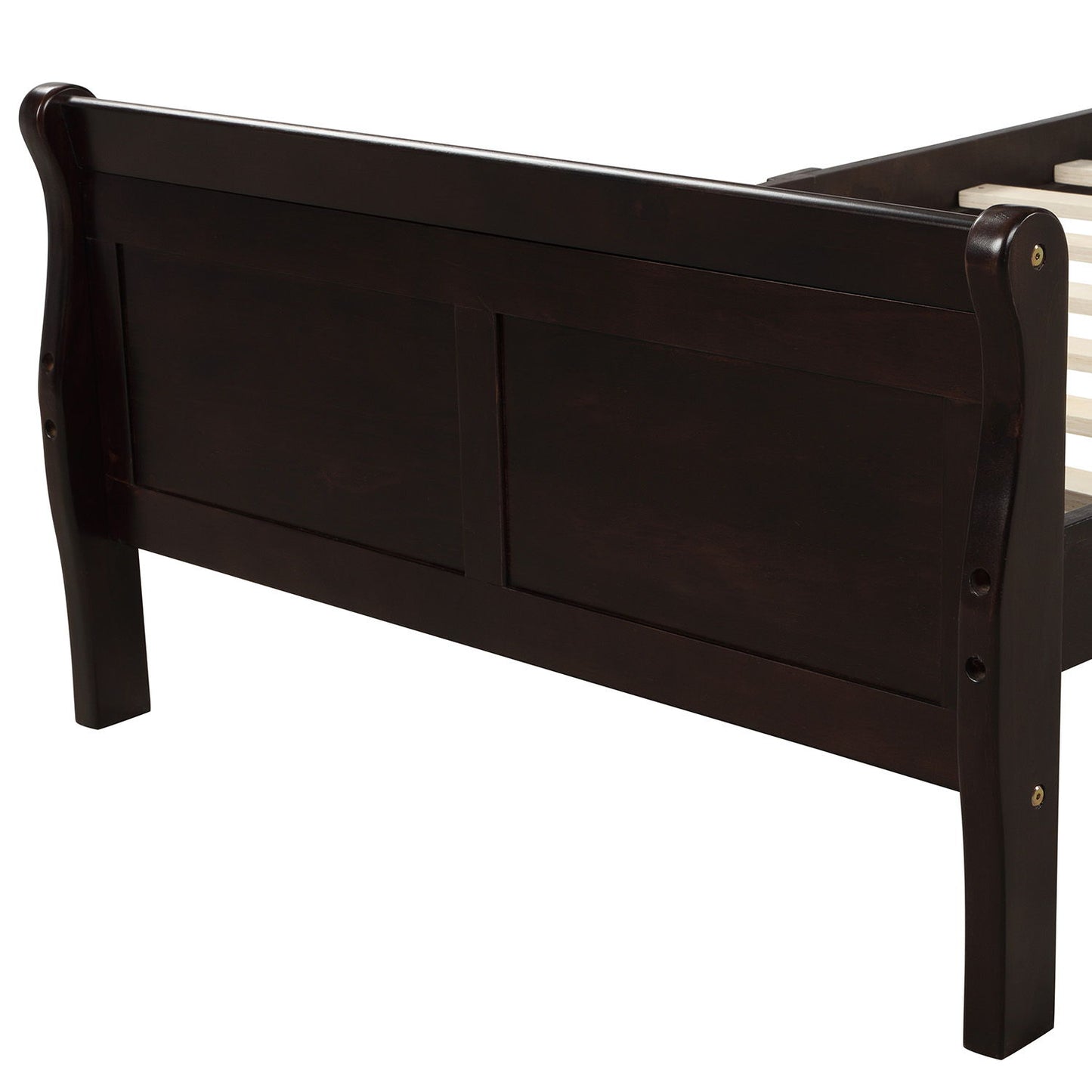 Platform Bed Frame Mattress Foundation Sleigh Bed With Headboard / Footboard / Wood Slat Suppor - The Sleep Loft - Online Mattress Showroom NYC
