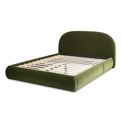 Archie Puffy Grounded - Upholstered Platform Bed - The Sleep Loft - Online Mattress Showroom NYC