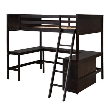 Loft Bed With Shelves With Desk - The Sleep Loft - Online Mattress Showroom NYC