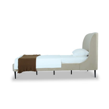 Heather - Upholstered Bed With Curved Headboard - The Sleep Loft - Online Mattress Showroom NYC