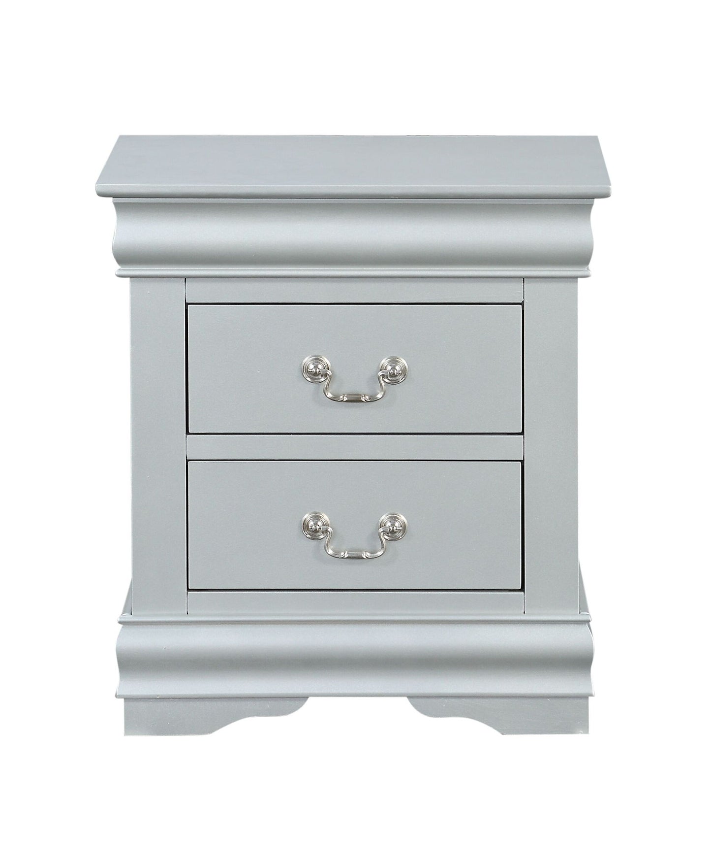 Louis Philippe III - Sleek Design Nightstand - The Sleep Loft - Online Mattress Showroom NYC