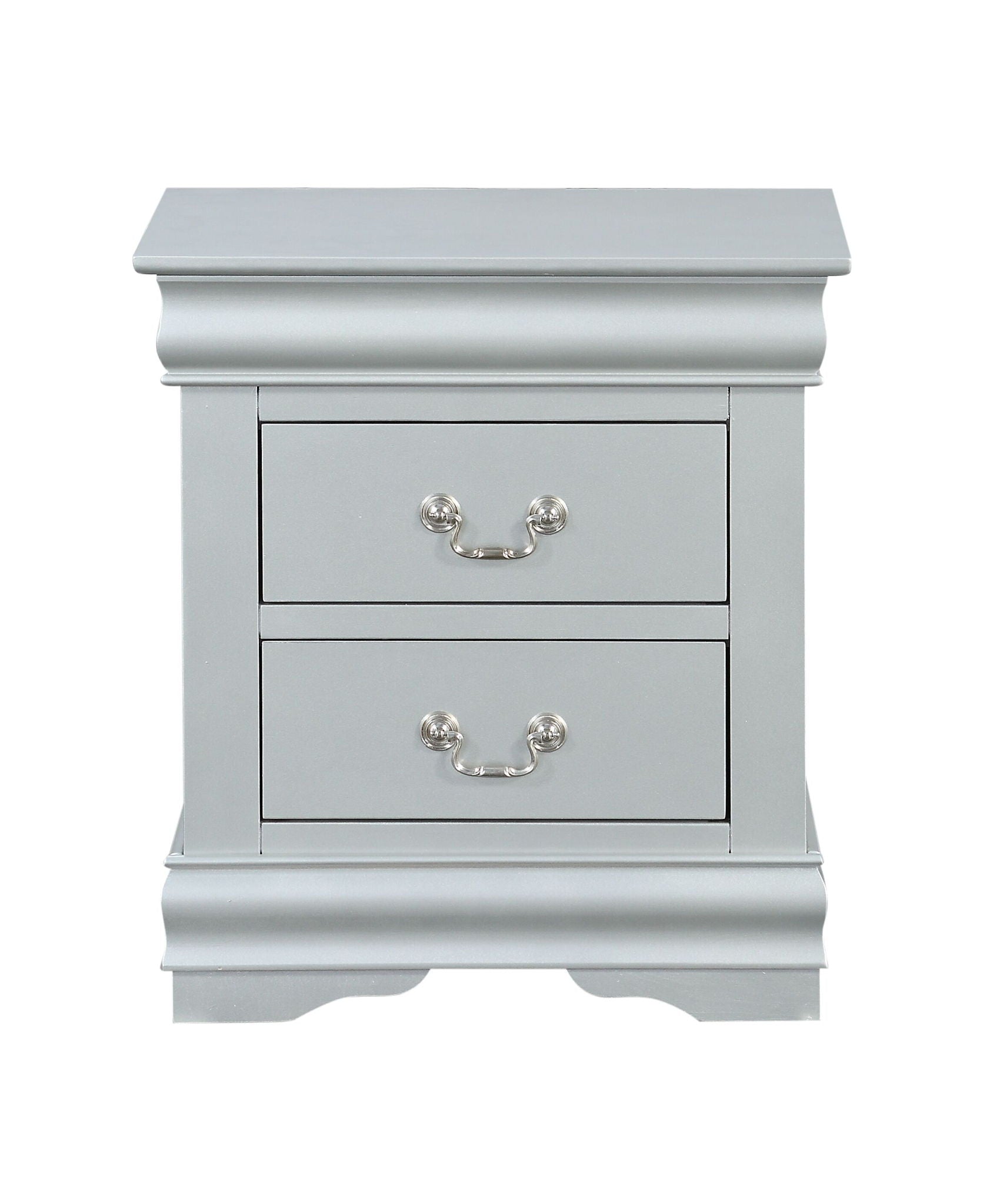 Louis Philippe III - Sleek Design Nightstand - The Sleep Loft - Online Mattress Showroom NYC