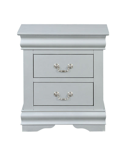 Louis Philippe III - Sleek Design Nightstand - The Sleep Loft - Online Mattress Showroom NYC