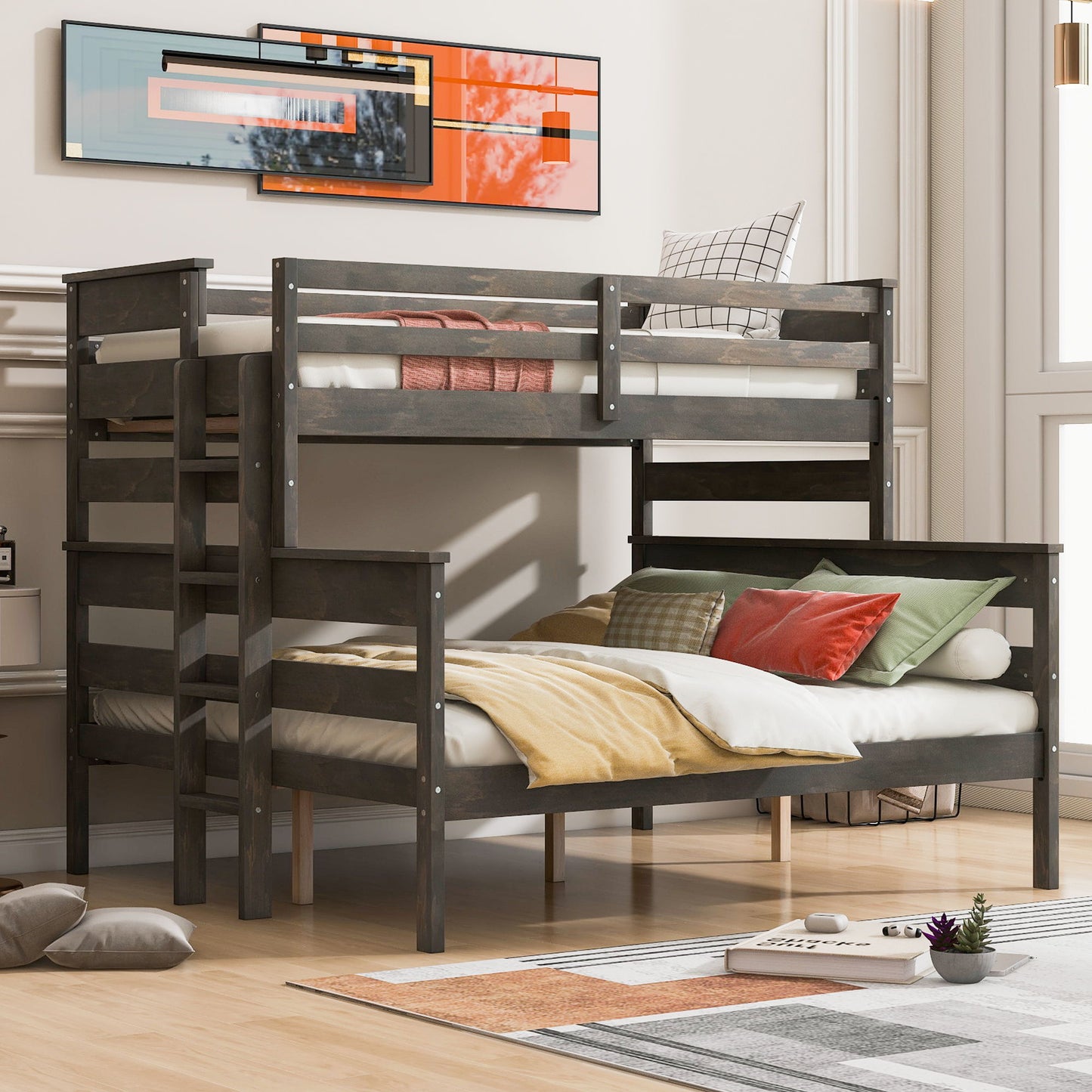 Detachable Design Bunk Bed With Ladder - The Sleep Loft - Online Mattress Showroom NYC