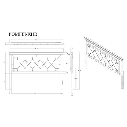 Shaker - 5 Pieces Bedroom Set With Crystal Inspired Tufted Headboard And LED Lighting - The Sleep Loft - Online Mattress Showroom NYC