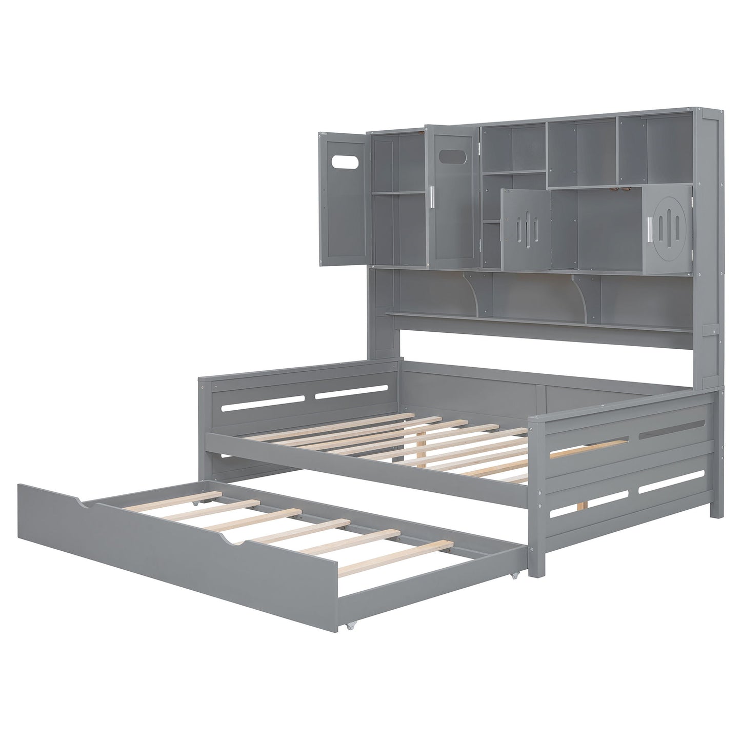 Daybed With All-In-One Cabinet And Shelf - The Sleep Loft - Online Mattress Showroom NYC