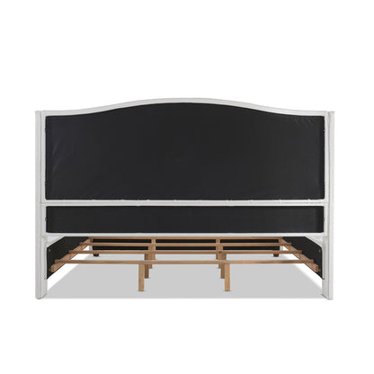 Marcella - Upholstered Shelter Headboard Bed Set - The Sleep Loft - Online Mattress Showroom NYC