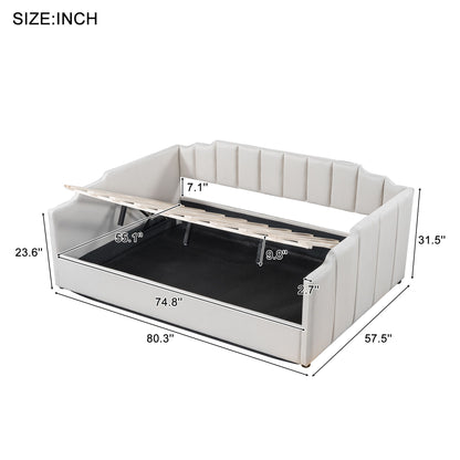 Modern Upholstered Daybed With Underneath Storage - The Sleep Loft - Online Mattress Showroom NYC