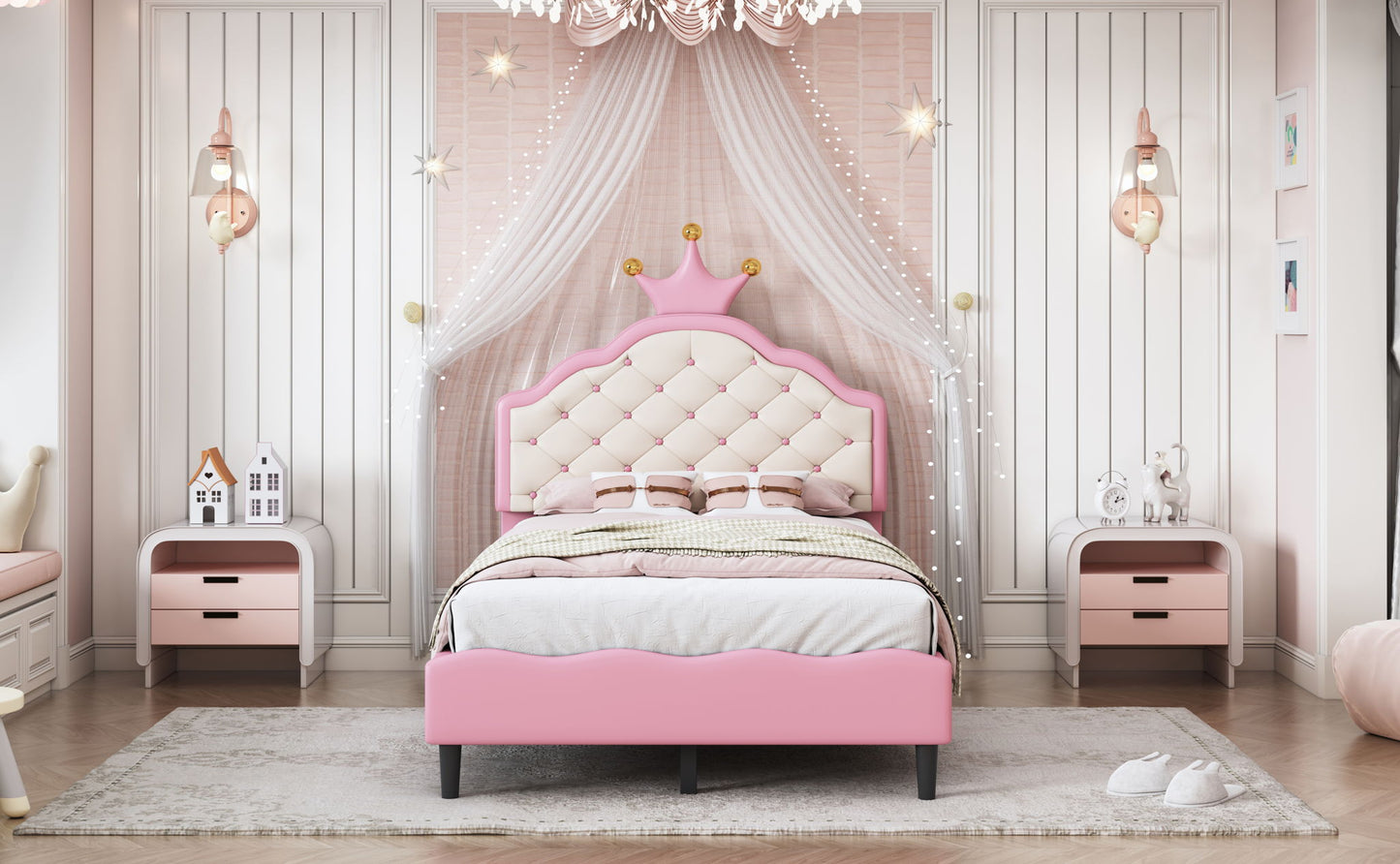 Lovely Crown Fantasy Princess Bed With Tufted Headboard - The Sleep Loft - Online Mattress Showroom NYC