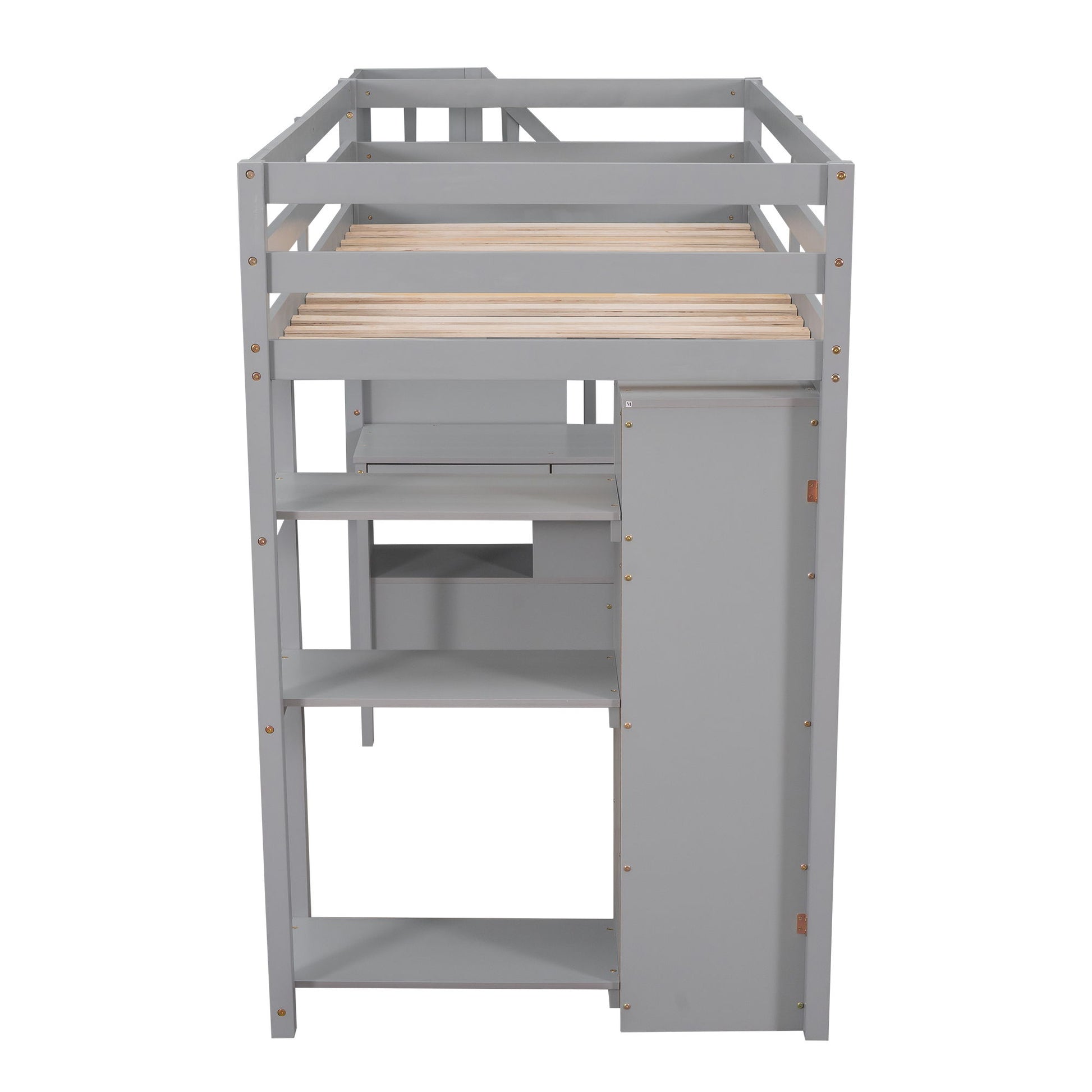 Loft Bed With Storage Drawers, Desk And Stairs With Shelves - The Sleep Loft - Online Mattress Showroom NYC
