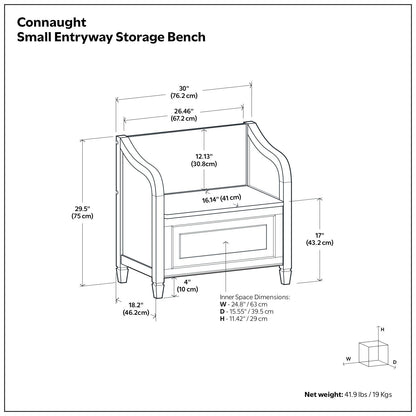 Connaught - Storage Bench - The Sleep Loft - Online Mattress Showroom NYC