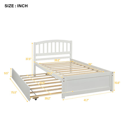 Platform Bed Wood Bed Frame With Trundle - The Sleep Loft - Online Mattress Showroom NYC