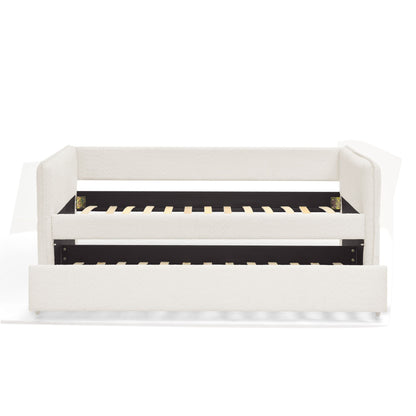 Upholstered Daybed With Pop Up Trundle - The Sleep Loft - Online Mattress Showroom NYC