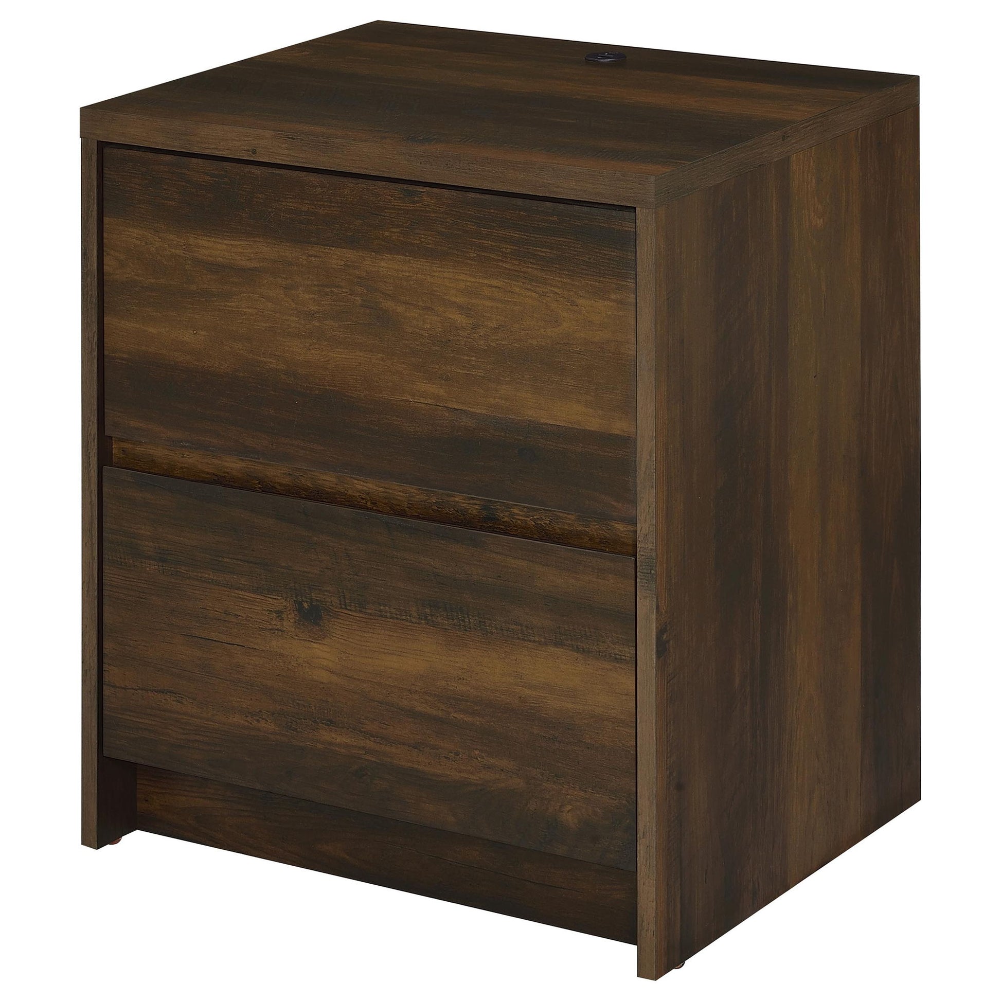 Geary - 2 Drawer Nightstand With LED Lights And USB Charging Ports - The Sleep Loft - Online Mattress Showroom NYC