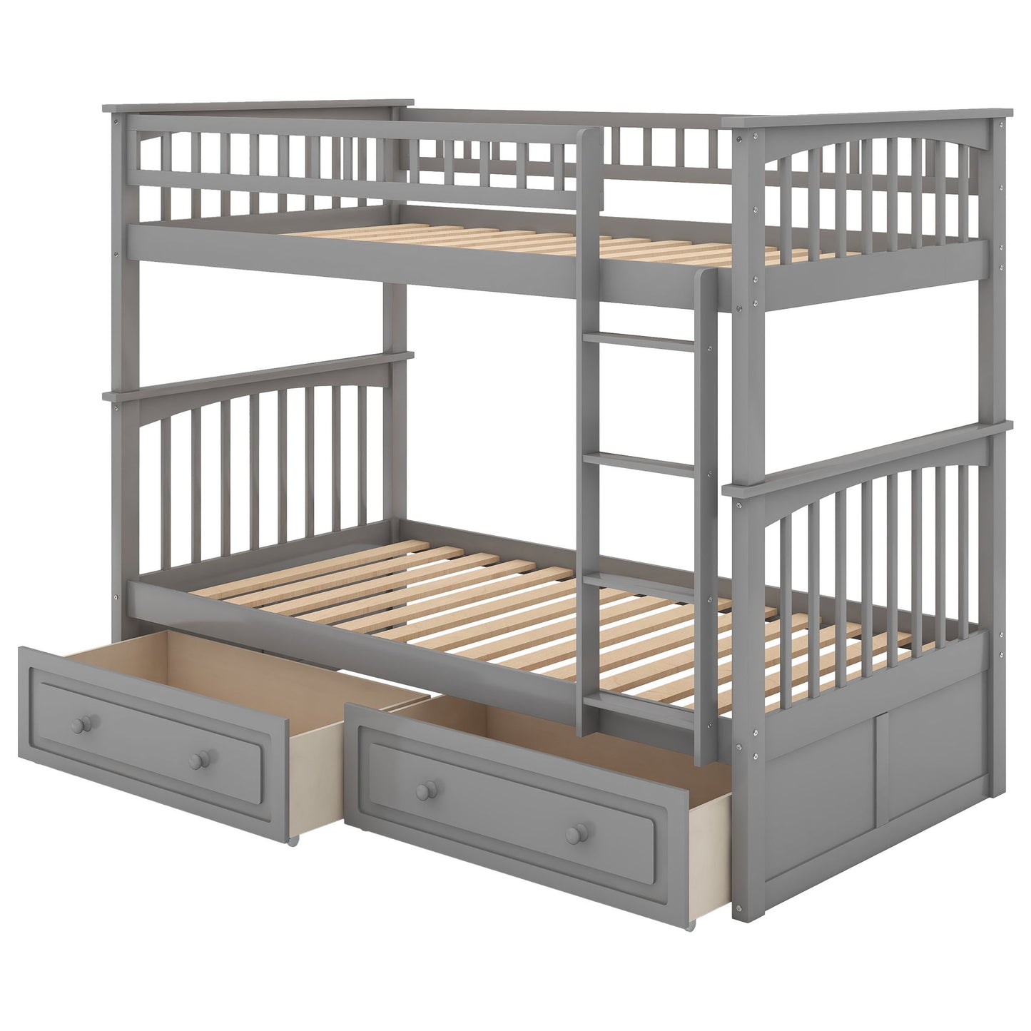 Twin Over Twin Bunk Bed With Drawers, Convertible Beds - The Sleep Loft - Online Mattress Showroom NYC