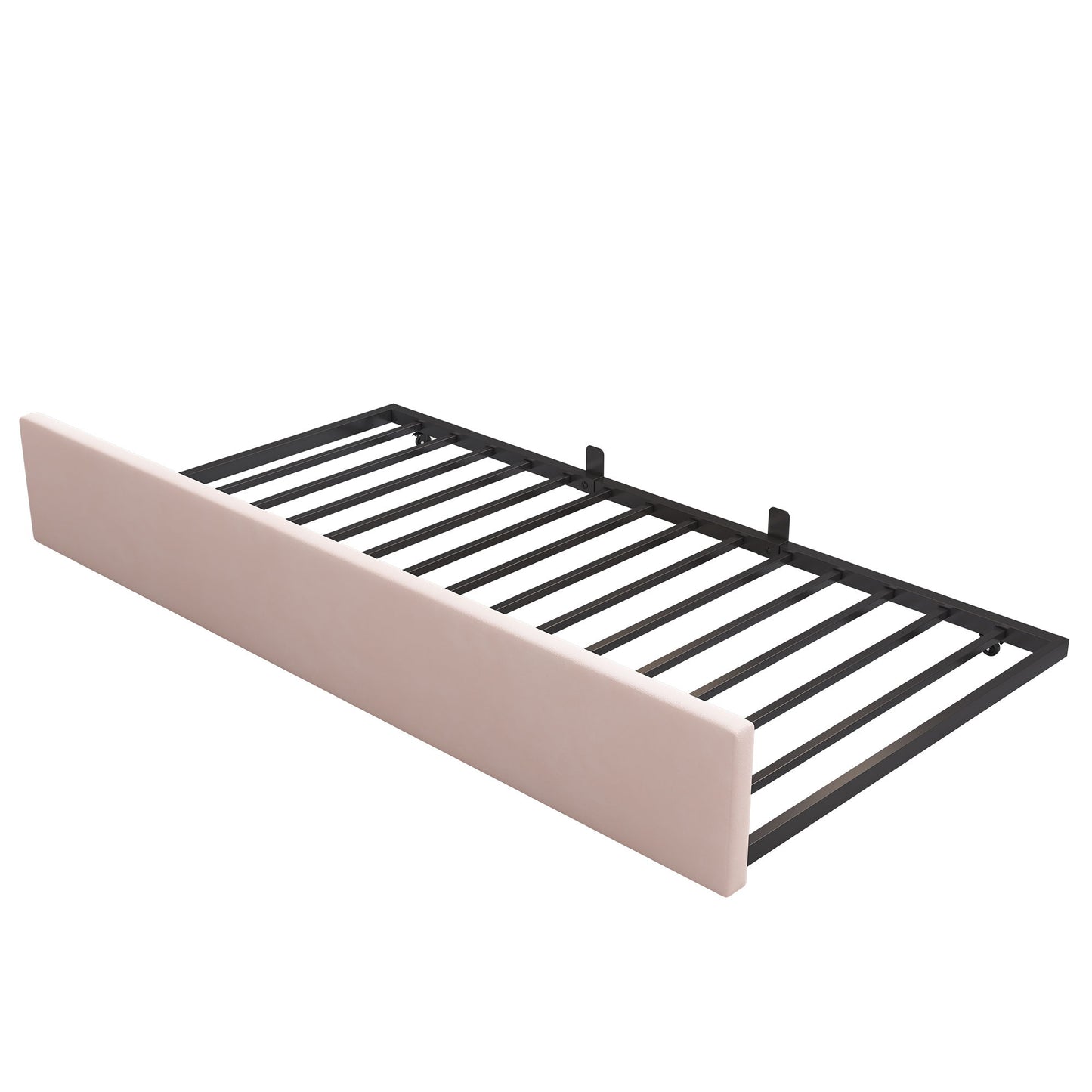 Upholstered Daybed With Metal Slatted Base - The Sleep Loft - Online Mattress Showroom NYC