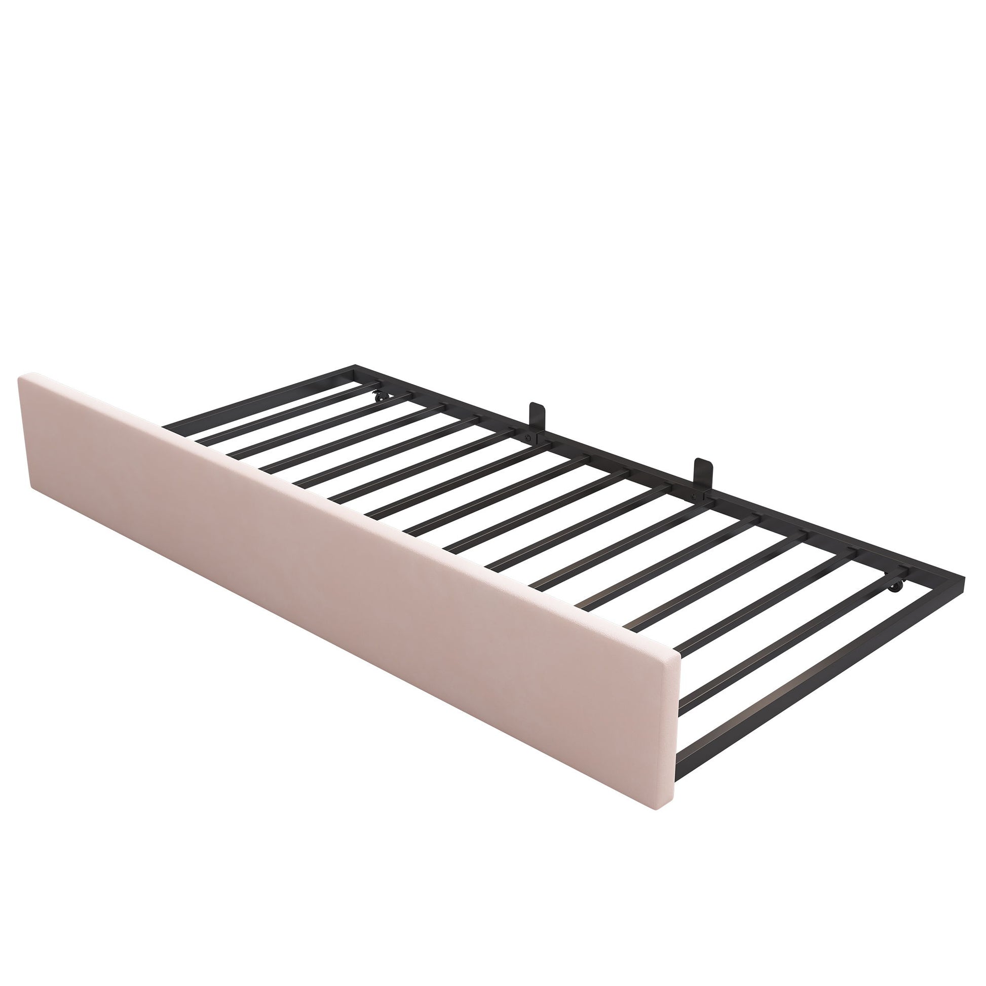 Upholstered Daybed With Metal Slatted Base - The Sleep Loft - Online Mattress Showroom NYC
