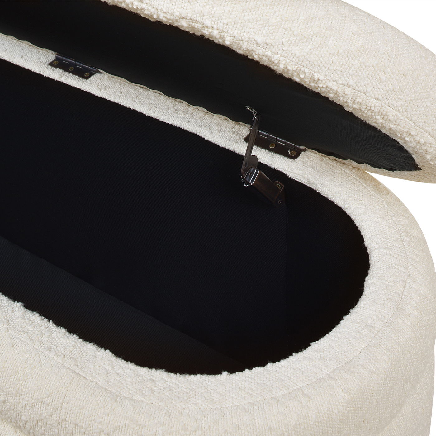 Fuji - Upholstered Oval Storage Bench - The Sleep Loft - Online Mattress Showroom NYC