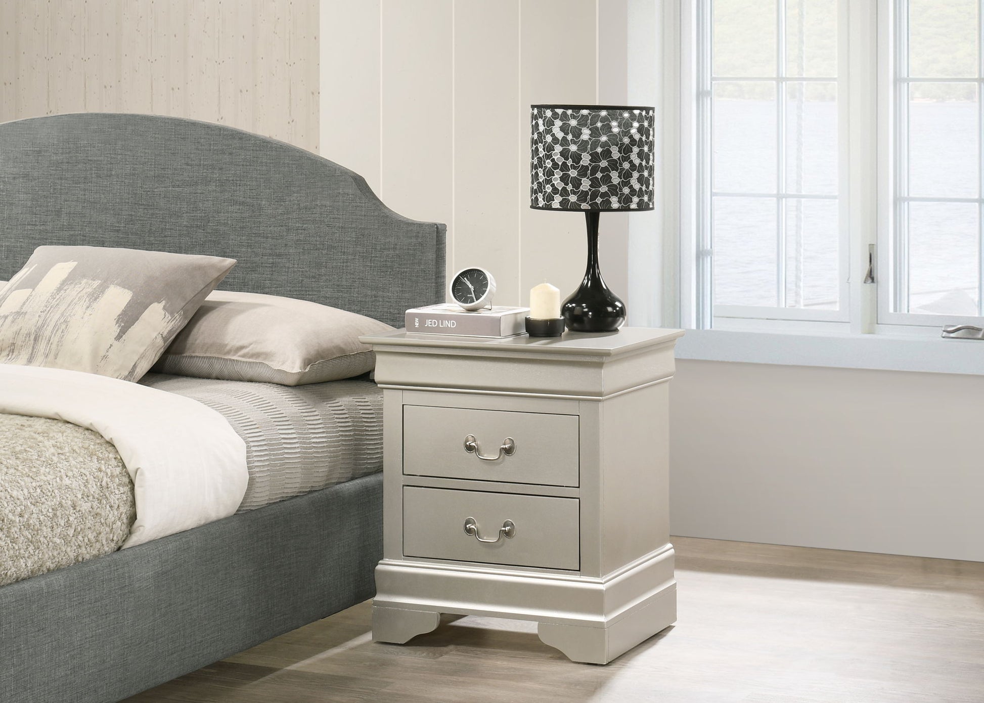 Traditional Style Design Nightstand - The Sleep Loft - Online Mattress Showroom NYC