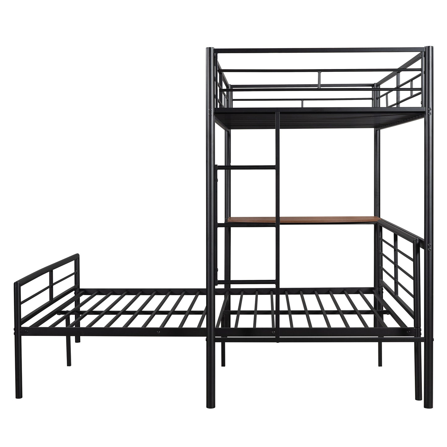 Bunk Bed With Desk, Ladder And Quality Slats For Bedroom - The Sleep Loft - Online Mattress Showroom NYC