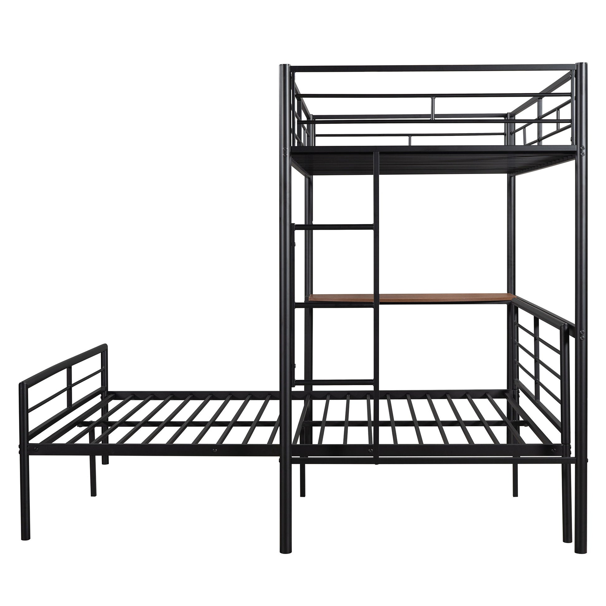 Bunk Bed With Desk, Ladder And Quality Slats For Bedroom - The Sleep Loft - Online Mattress Showroom NYC