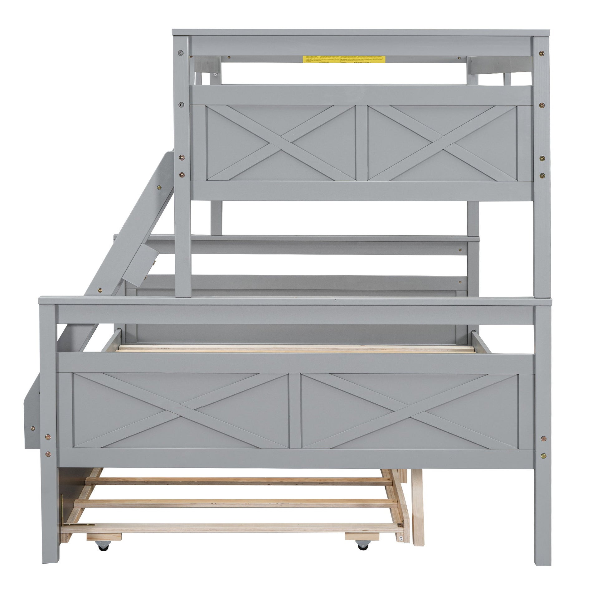 Bunk Bed With Ladder And Safety Guardrail - The Sleep Loft - Online Mattress Showroom NYC