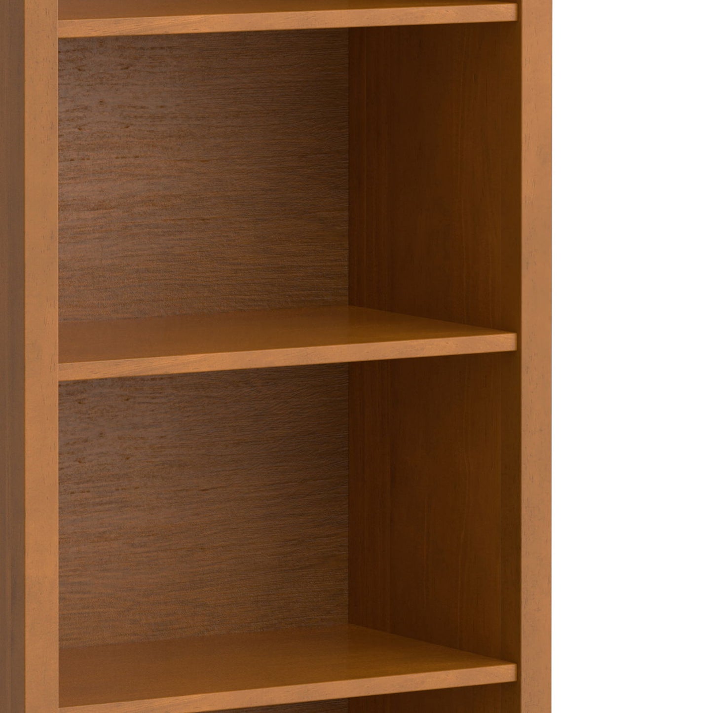 Warm Shaker - 5 Shelf Bookcase - The Sleep Loft - Online Mattress Showroom NYC