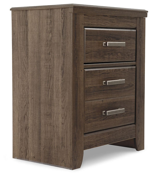 Juararo - Two Drawer Night Stand - Dark Brown - The Sleep Loft - Online Mattress Showroom NYC