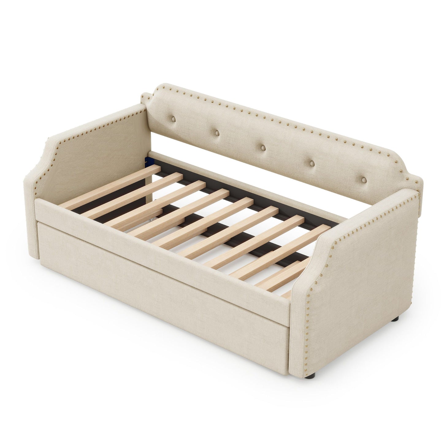 Upholstered Daybed With Trundle - The Sleep Loft - Online Mattress Showroom NYC