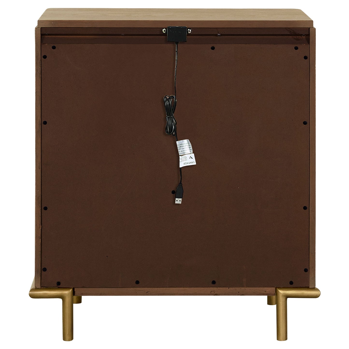 3 Drawer Nightstand With USB Ports - Brown - The Sleep Loft - Online Mattress Showroom NYC