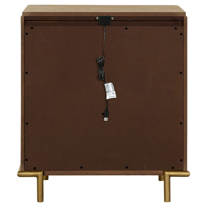 3 Drawer Nightstand With USB Ports - Brown - The Sleep Loft - Online Mattress Showroom NYC