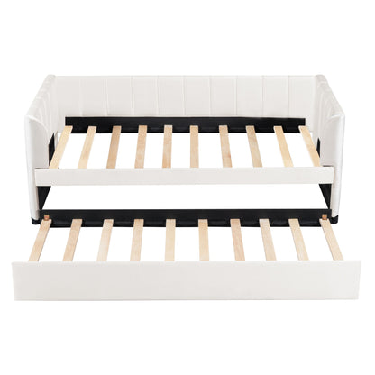 Upholstered Daybed With Ergonomic Design Backrest - The Sleep Loft - Online Mattress Showroom NYC