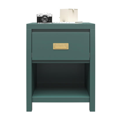 Haven - 1 Drawer Nightstand - Green - The Sleep Loft - Online Mattress Showroom NYC