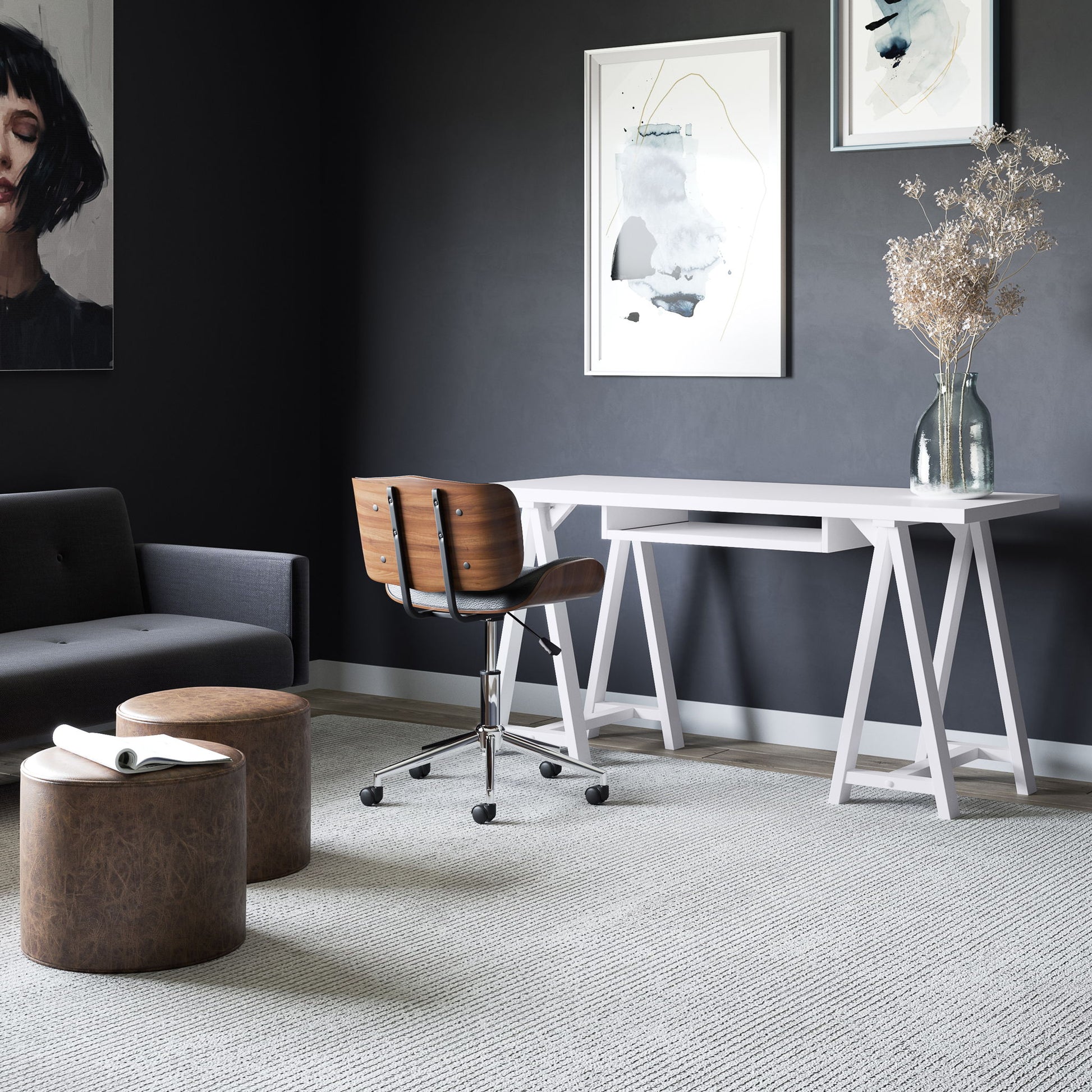 Sawhorse - Handcrafted Desk - The Sleep Loft - Online Mattress Showroom NYC