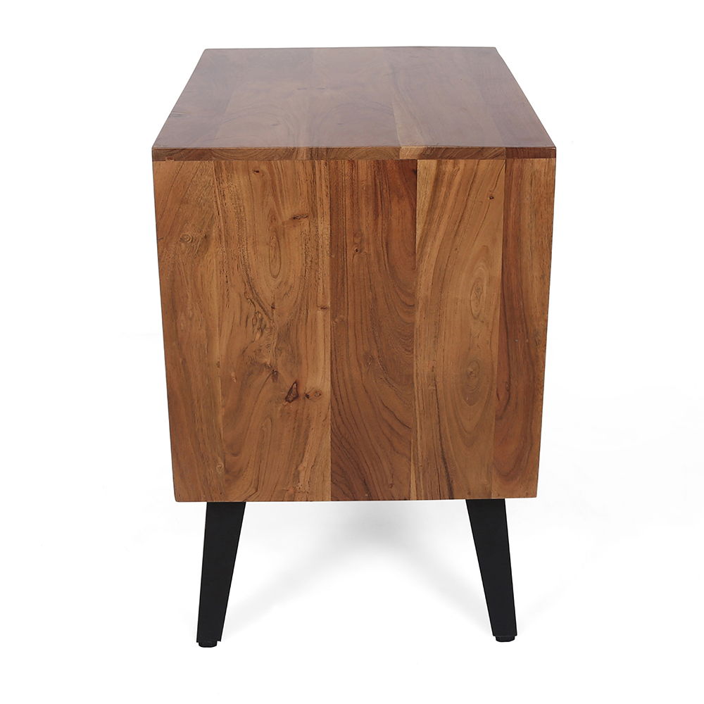 Asther - Bedside Table - Natural Wood / Brown - The Sleep Loft - Online Mattress Showroom NYC