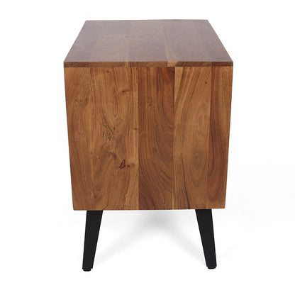 Asther - Bedside Table - Natural Wood / Brown - The Sleep Loft - Online Mattress Showroom NYC