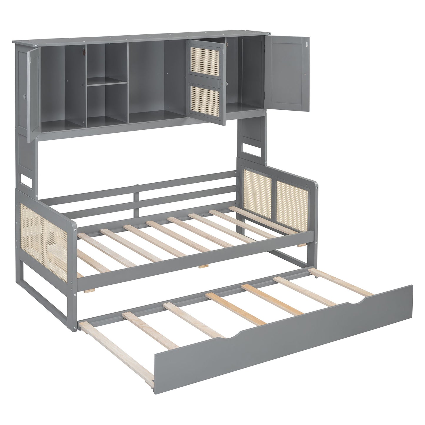 Daybed And All In One Cabinet And Shelf - The Sleep Loft - Online Mattress Showroom NYC