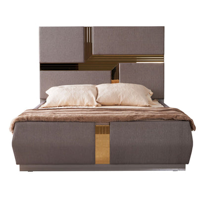 Lorenzo - Queen Size Tufted Upholstered Bed - Gray - The Sleep Loft - Online Mattress Showroom NYC