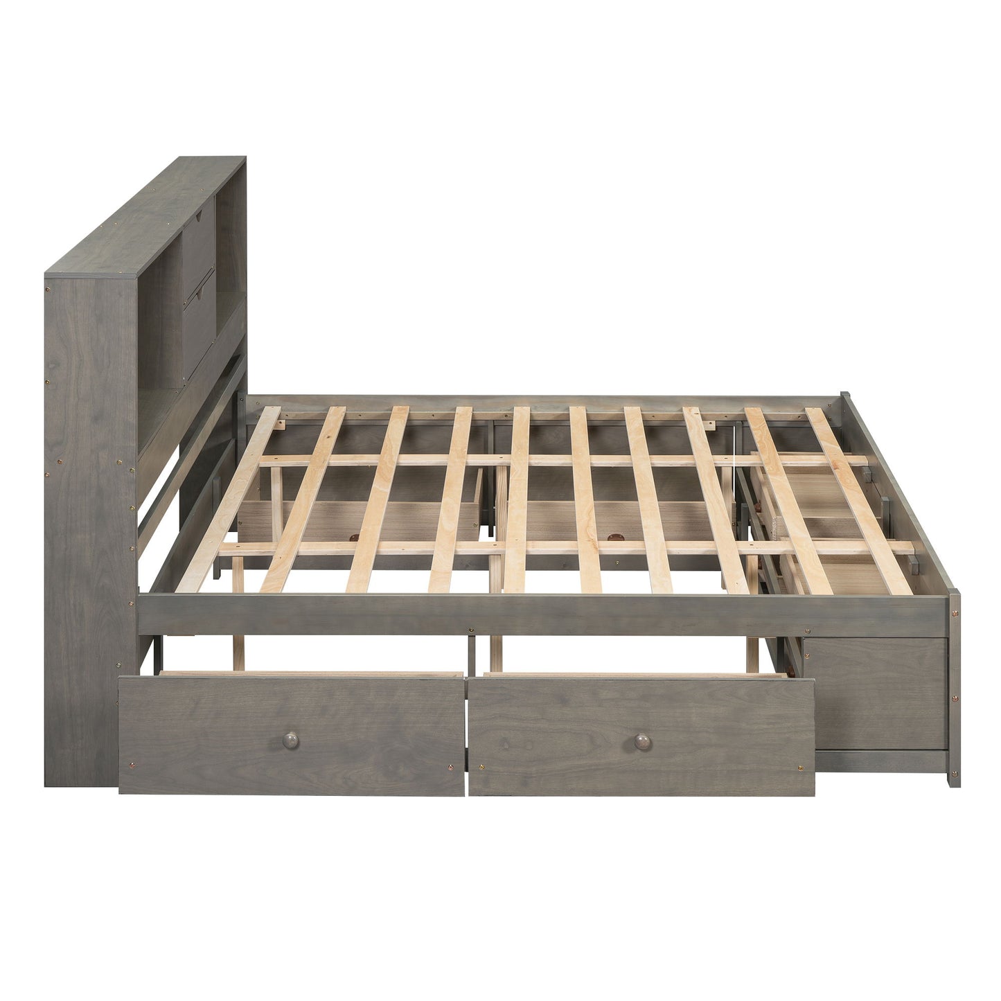 Platform Bed With Storage Headboard And 8 Drawers - The Sleep Loft - Online Mattress Showroom NYC