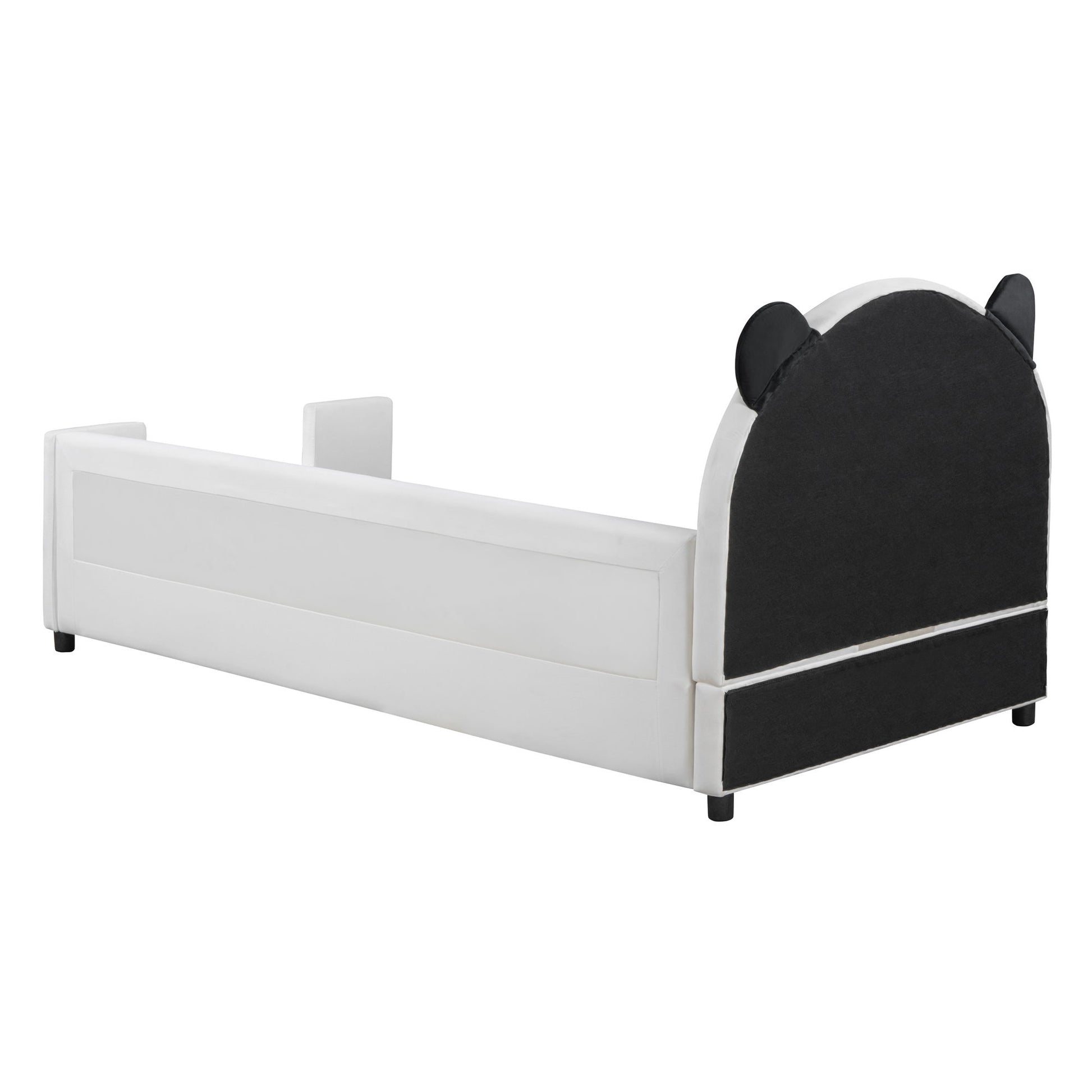 Upholstered Daybed With Bear Shaped Headboard, Hydraulic System And Breathable Fence - The Sleep Loft - Online Mattress Showroom NYC