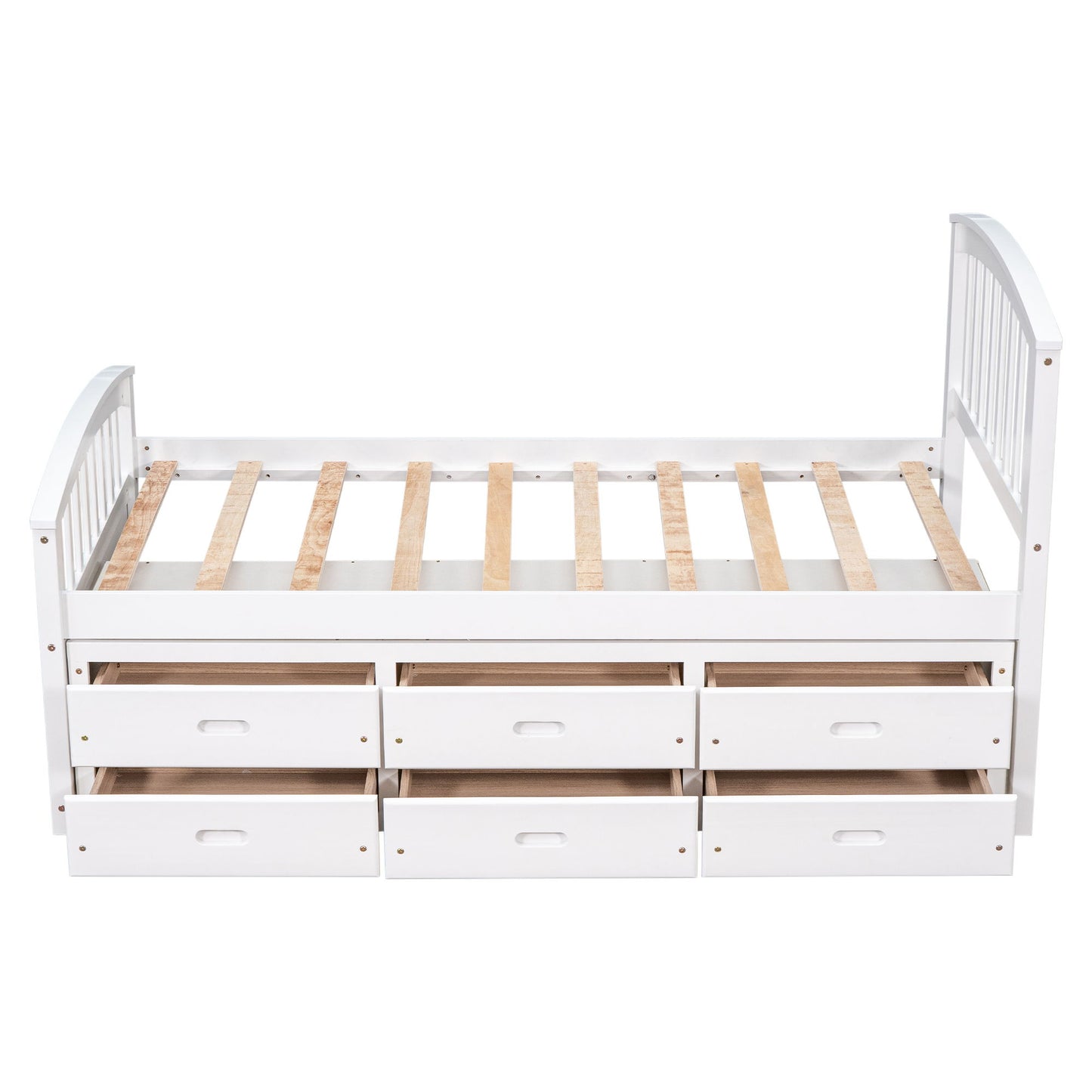 Platform Storage Bed Solid Wood Bed With 6 Drawers - The Sleep Loft - Online Mattress Showroom NYC