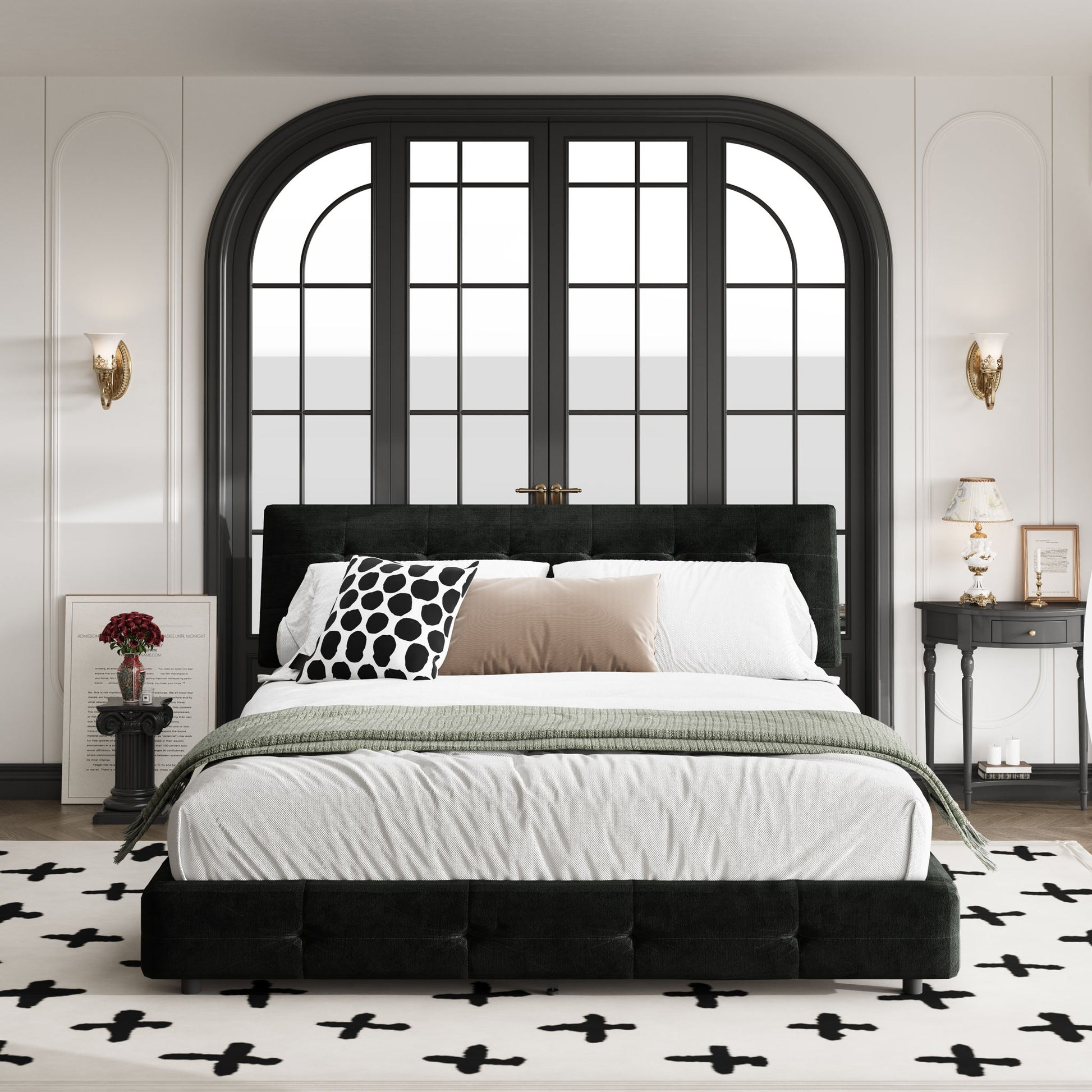Tufted Headboard With Extra-Large Ultra-Soft Cloud Pillow Design - The Sleep Loft - Online Mattress Showroom NYC
