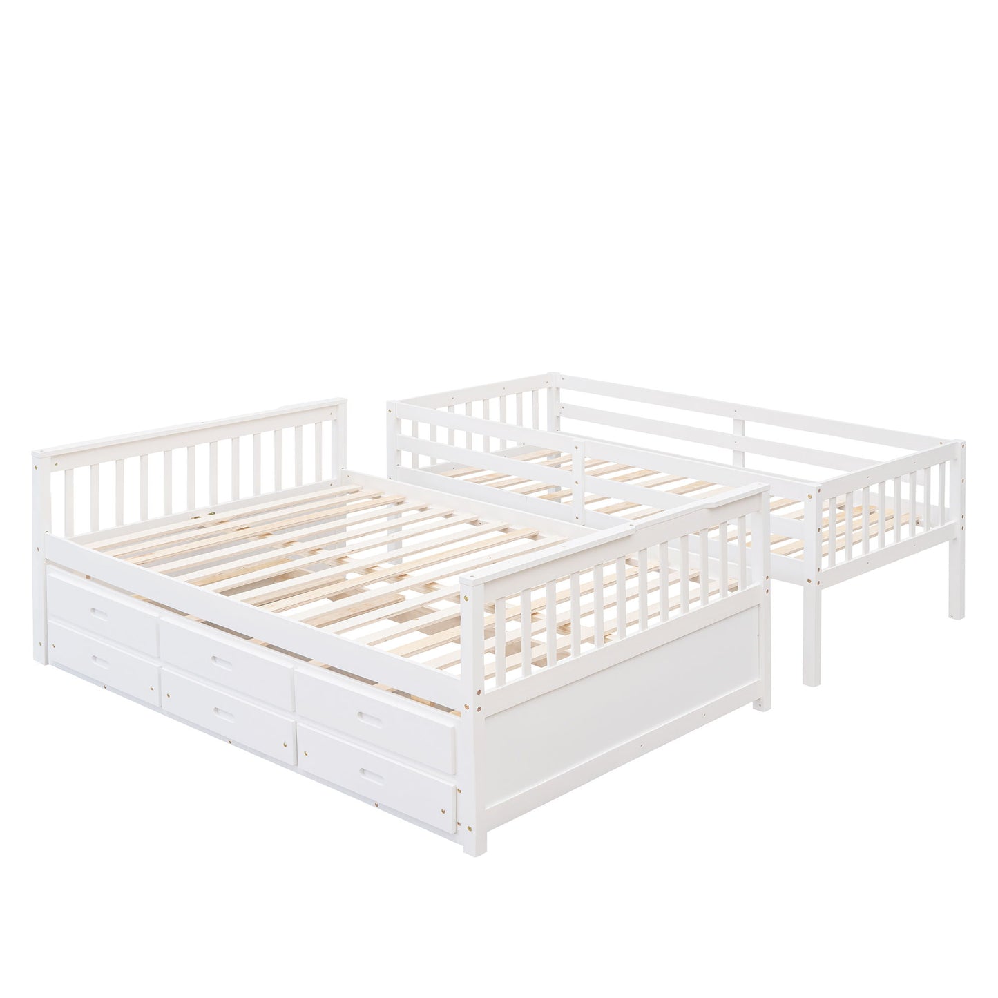 Bunk Bed With Twin Size Trundle And Drawers - The Sleep Loft - Online Mattress Showroom NYC