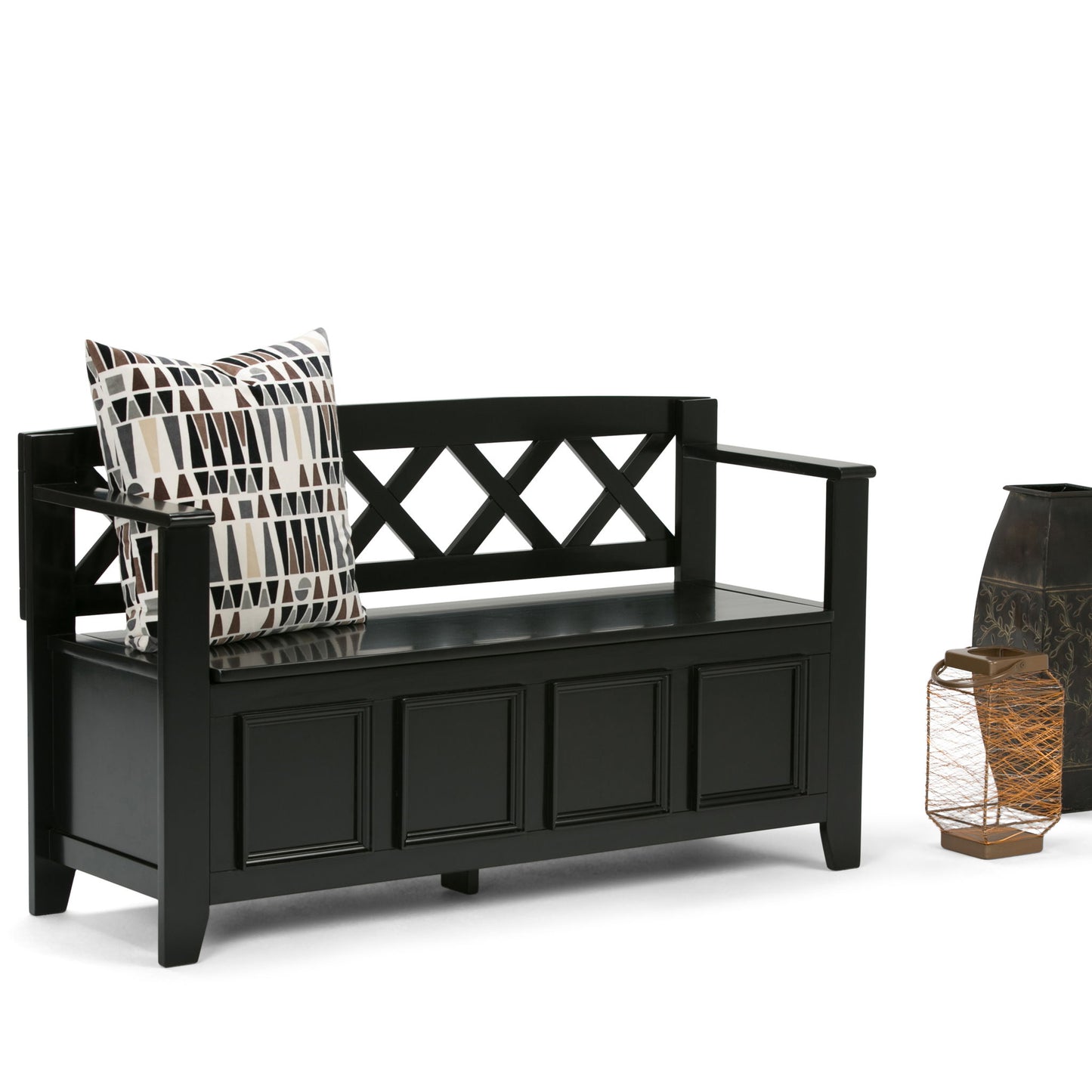 Amherst - Handcrafted Entryway Storage Bench - The Sleep Loft - Online Mattress Showroom NYC
