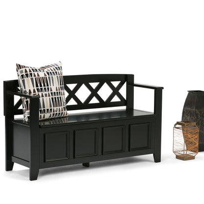 Amherst - Handcrafted Entryway Storage Bench - The Sleep Loft - Online Mattress Showroom NYC