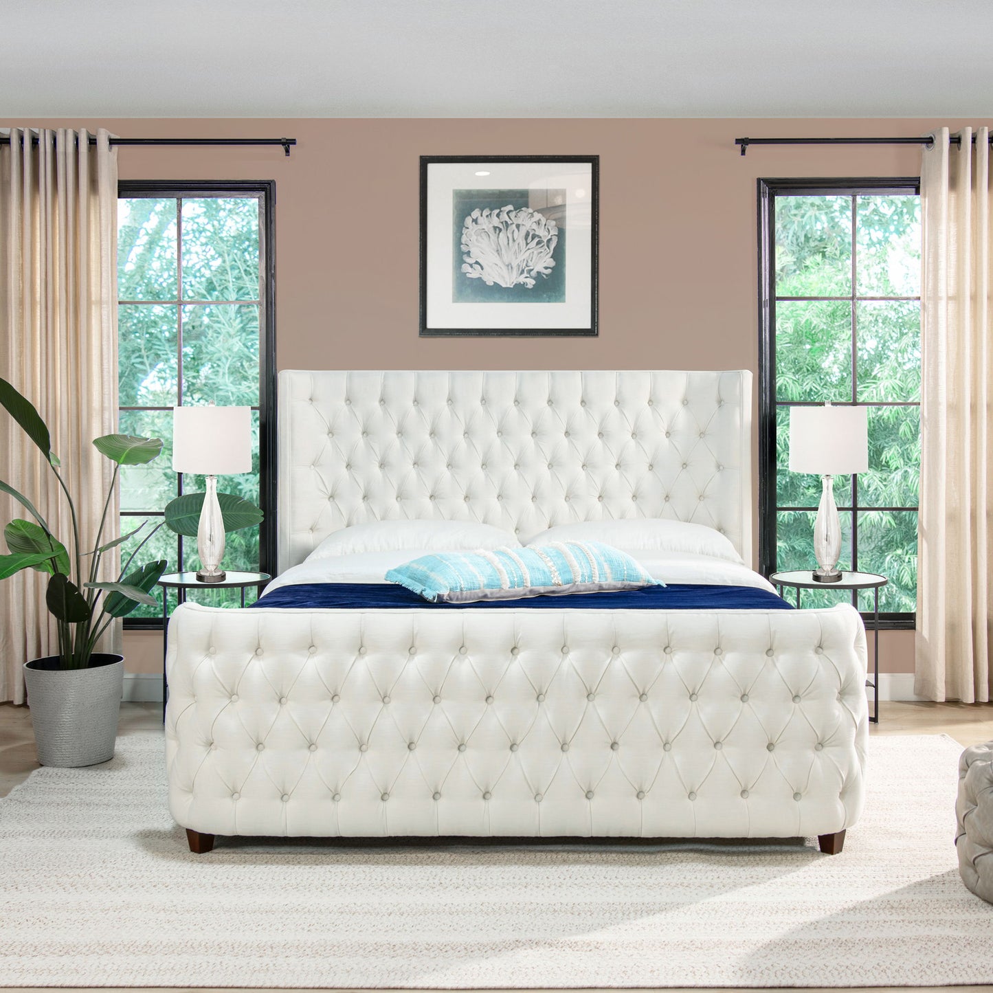 Brooklyn - Tufted Panel Bed Headboard And Footboard Set - The Sleep Loft - Online Mattress Showroom NYC